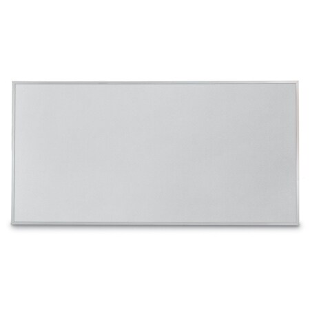 United Visual Products Corkboard, Blk, Rubber, 2 Door, 48x36" UV303-BLACK-RUBBER